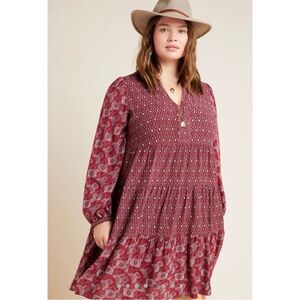 Maeve Amber Tiered Tunic Dress
